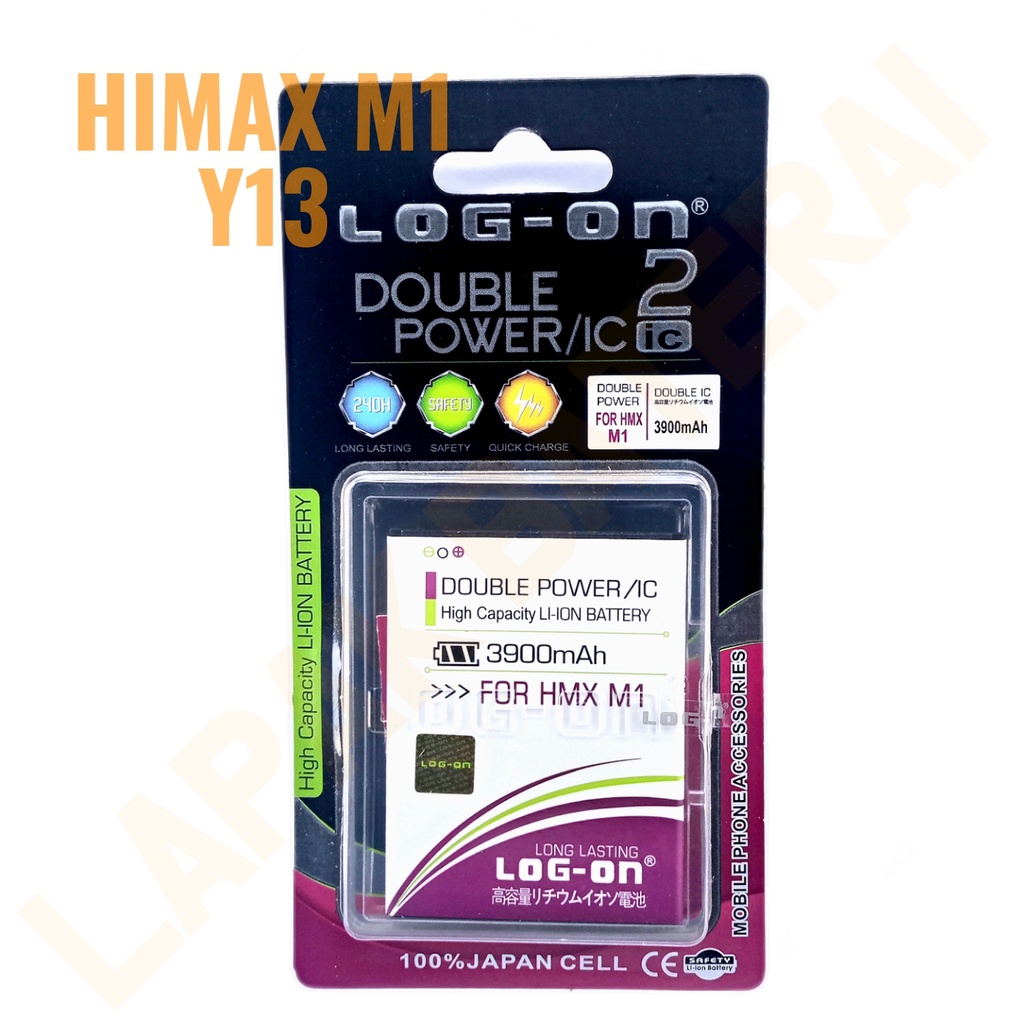 LOG  - ON Himax M1 Y13 Baterai Double IC Protection Battery Batre