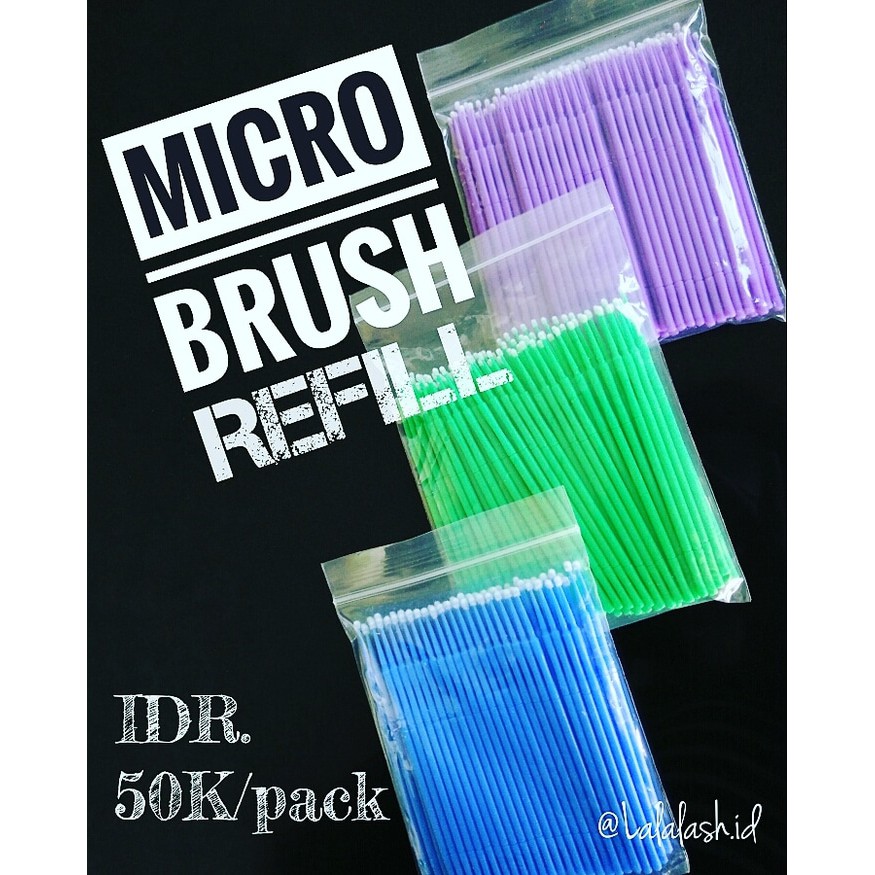 MICROBRUSH REFILL DISPOSAL (for remove/clean eyelash extension)