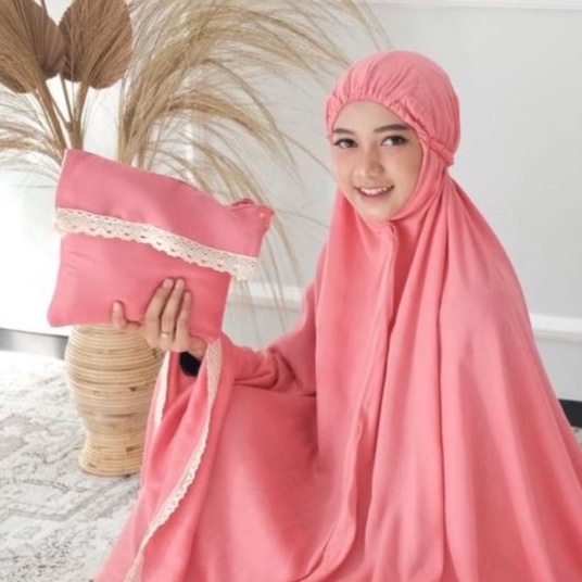 MUKENA RAYON JUMBO POLOS DEWASA / MUKENA BALI RENDA RAJUT  / MUKENA POLOS UKURAN JUMBO DEWASA