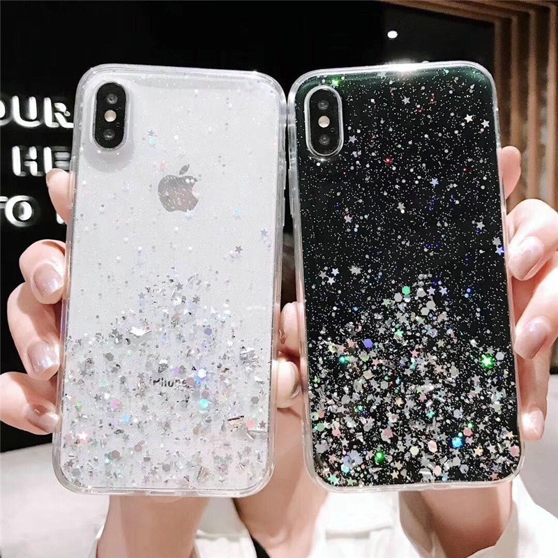 Casing VIVO V20 SE Y30i Y50 Y30 Y20 Y20i Y20s Y12s V19 V17 S1 Y19 Y17 Y15 Y12 Y12i Y11 Y91 Y93 Y95 Y91C Y1s Y53 Y55 Y55s Y65 Y71 Y81 Y81i Z1 Pro Sequin Glitter Soft Case Cover-3