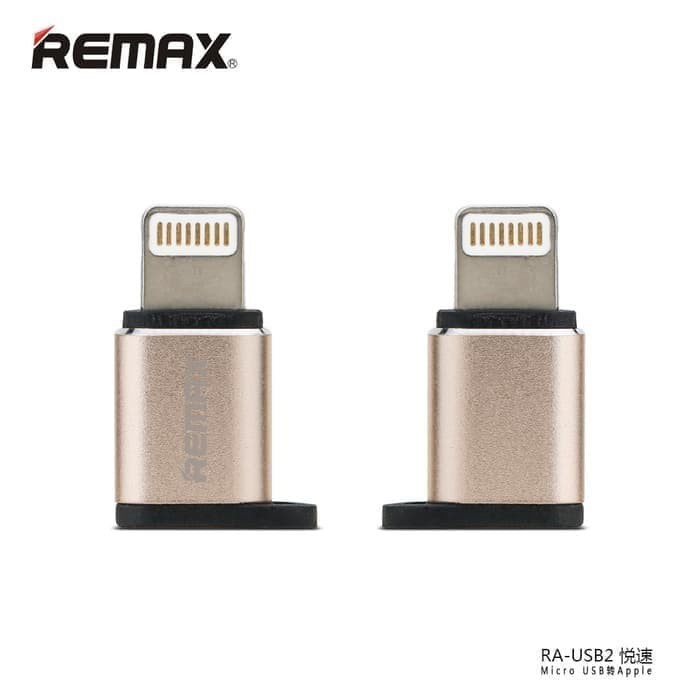 Remax Konektor Micro USB to Lightning IPhone Adapter Converter RA-USB2