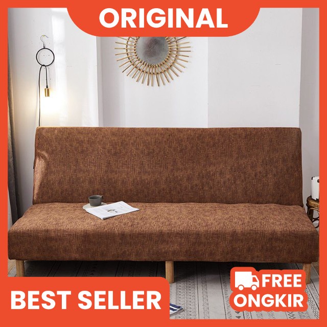 Sarung Sofa Bed Polos Elastis Tanpa Tangan High Quality Murah Berkualitas