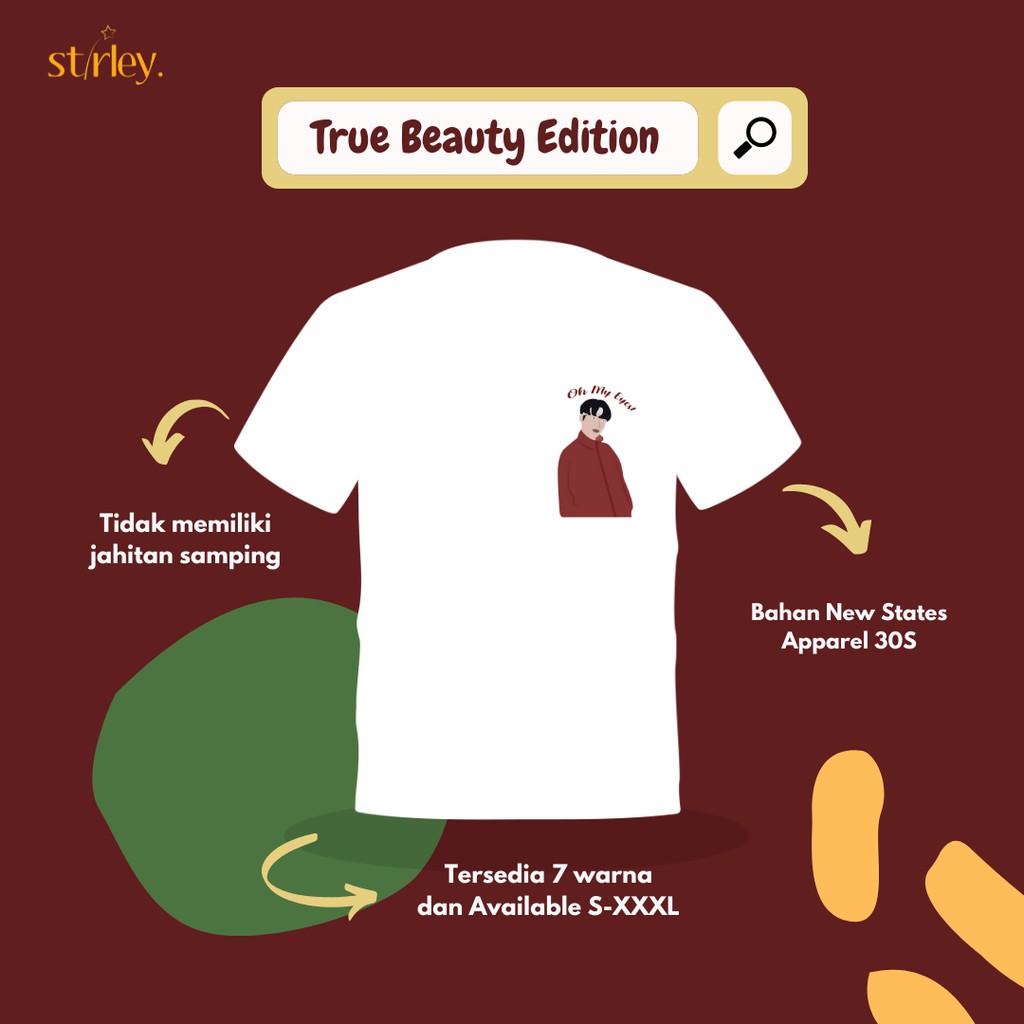 (FREEGIFT) Tshirt True Beauty Adik Jukyung