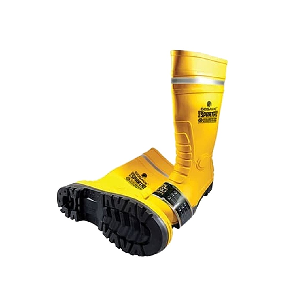 GOSAVE Sepatu Boot Sparta Safety PVC Kuning Gumboot No 40 Rainboot Yellow Boots
