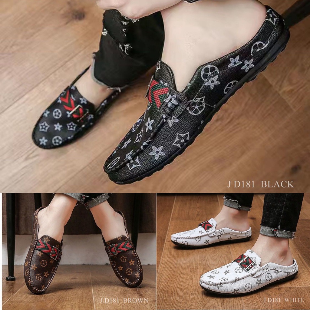 SEPATU PRIA MULES LOAFERS SHOES BAKA D181