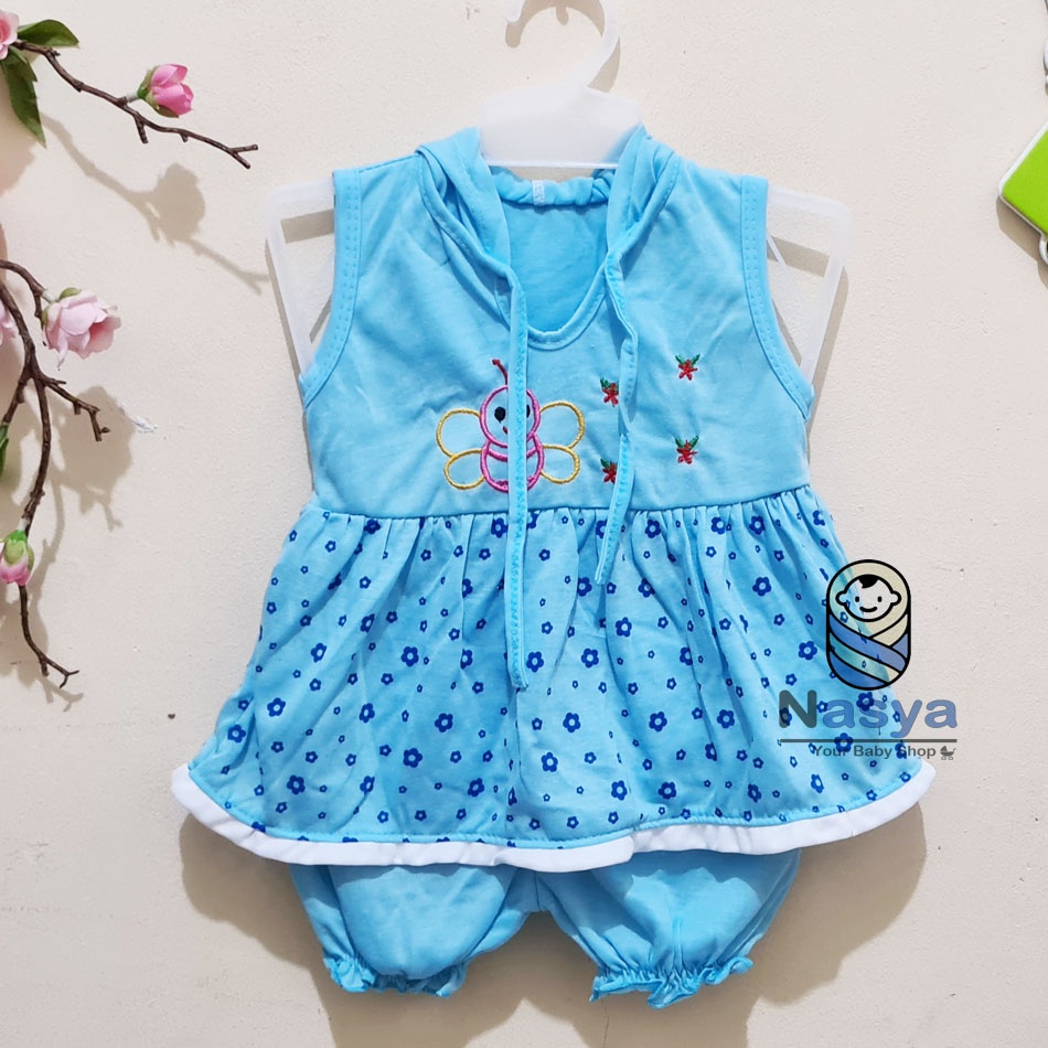 [N-066] Setelan baju dan celana pendek bayi - motif lucu