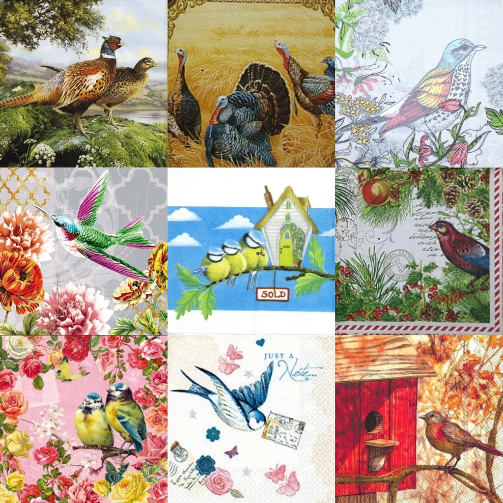 TISU NAPKIN DECOUPAGE EROPAH – Animal Motif Q