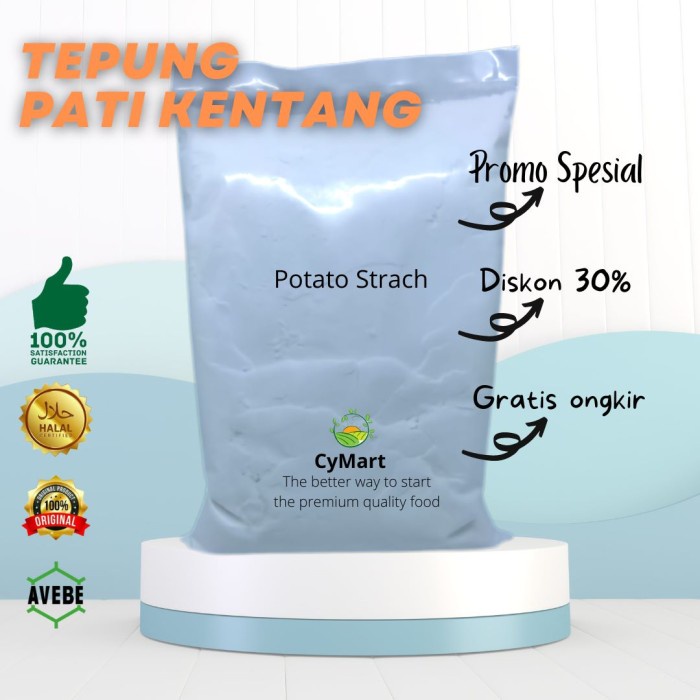 

PROMO [COD] Potato Starch (1 Kg) / Tepung Pati Kentang