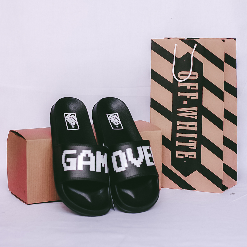 SANDAL SLOP PRIA KEKINIAN SANDAL DISTRO COWOK BRANDED ORI TERBARU S33