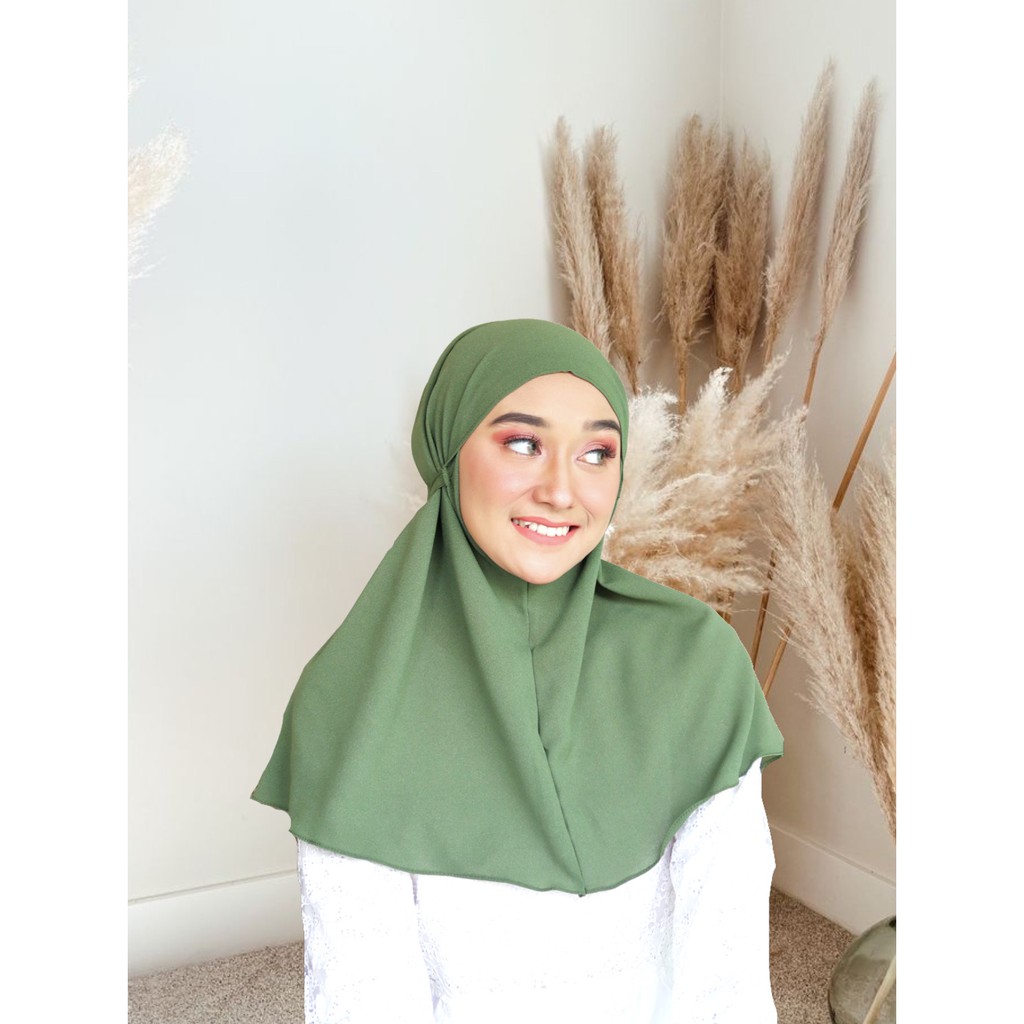 Termurah !! Jilbab Bergo Maryam Tali Size M (Anak + Dewasa)