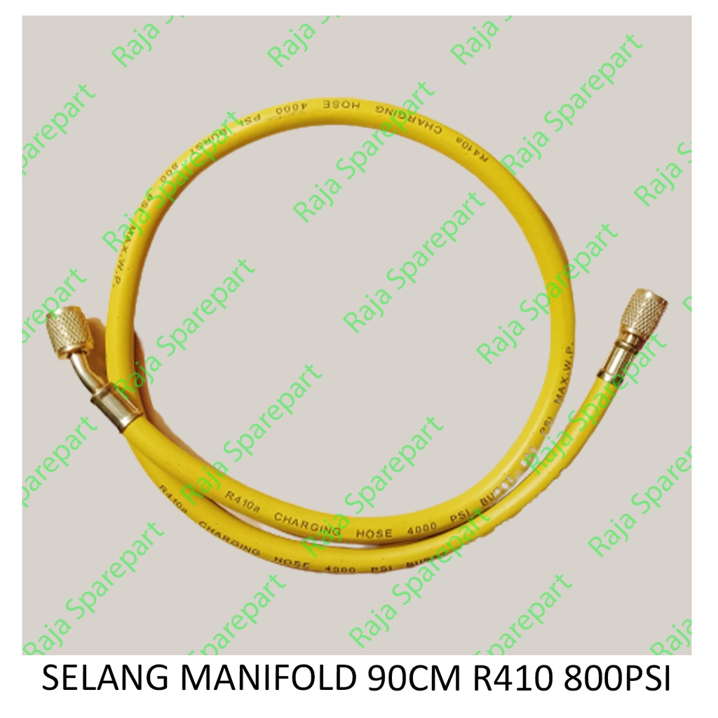 Selang Manifold R410/R32 90Cm 800Psi Kuning