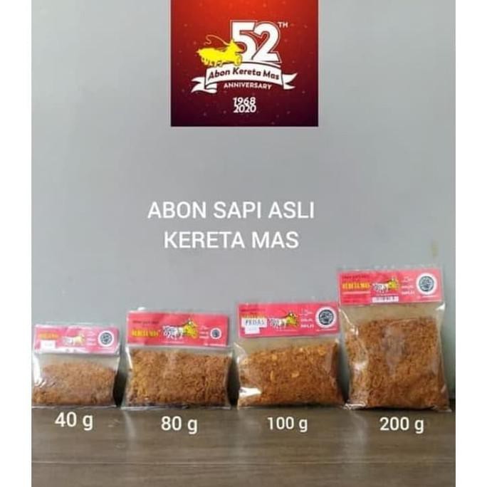 

Abon Sapi Kereta Mas 200 Gr Asli Solo