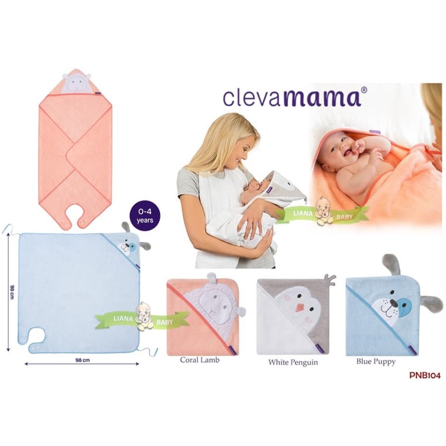 PNB104 HANDUK BAYI CLEVAMAMA BAMBOO APRON TOWEL