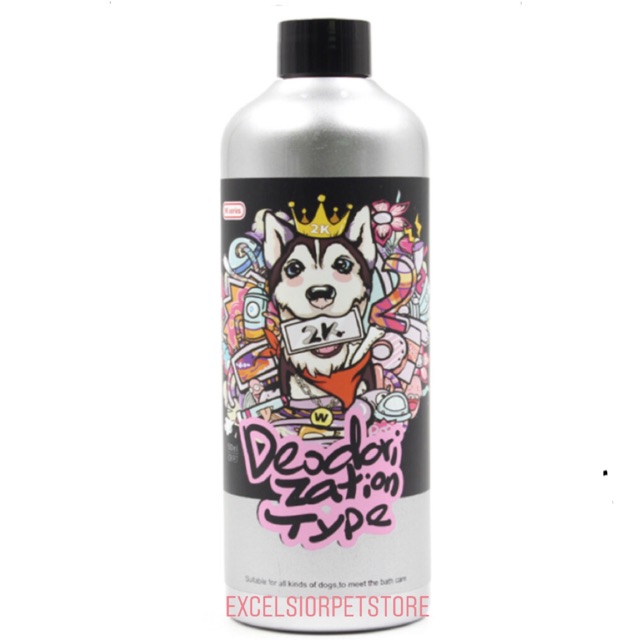 Shampoo anjing deodorizing untuk menghilangkan bau / odor