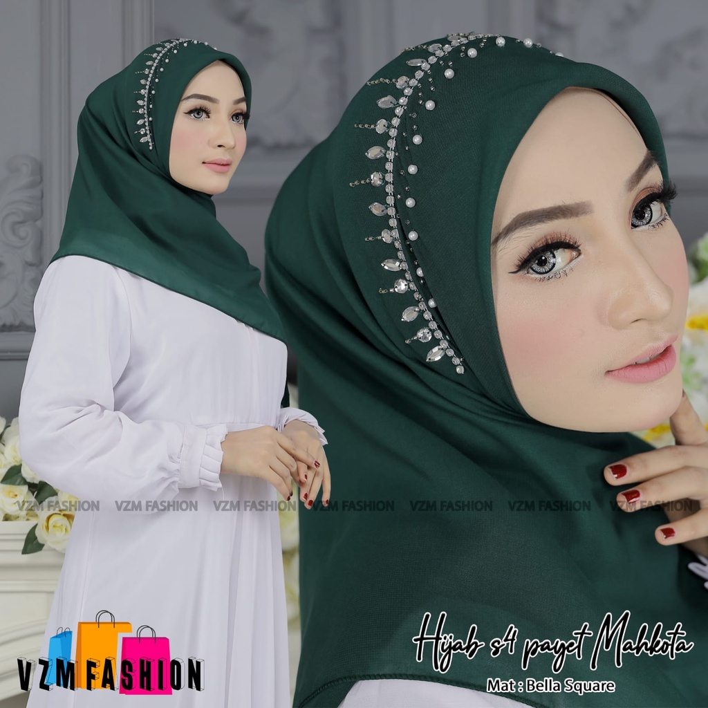 HIJAB SEGI EMPAT PAYET MAHKOTA // HIJAB SEGI EMPAT PAYET // HIJAB SEGI EMPAT PESTA // HIJAB SEGI EMP