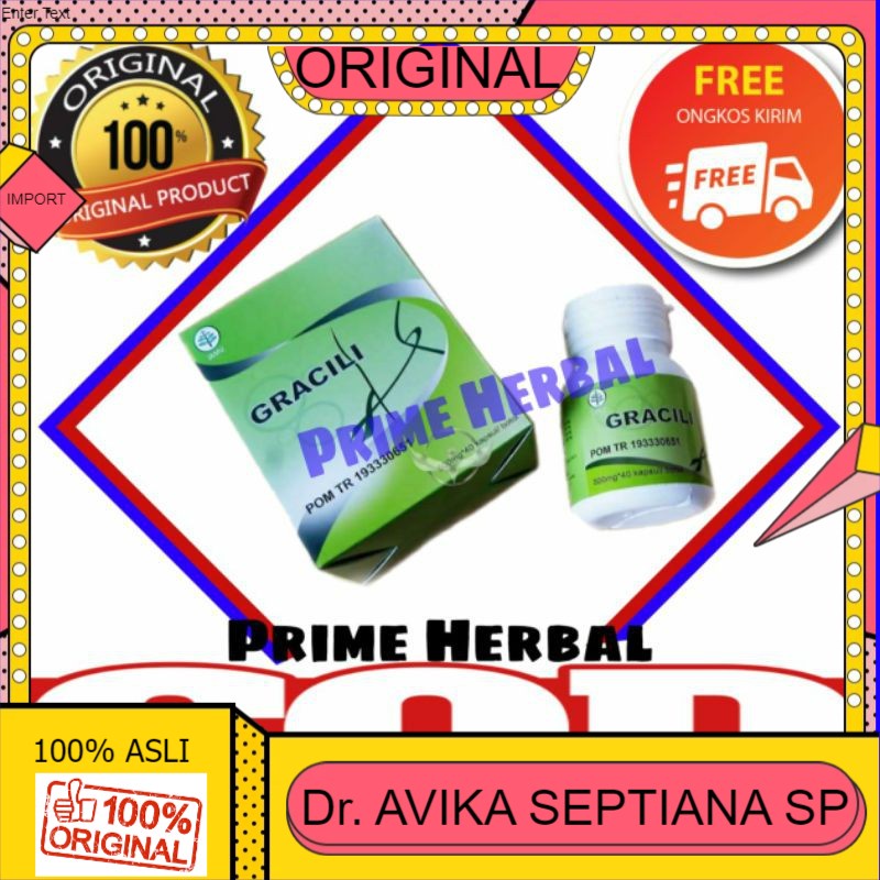100% ASLI  GRACILI ASLI  Obat Diet Pelangsing Badan Ampuh GRACILI ORIGINAL