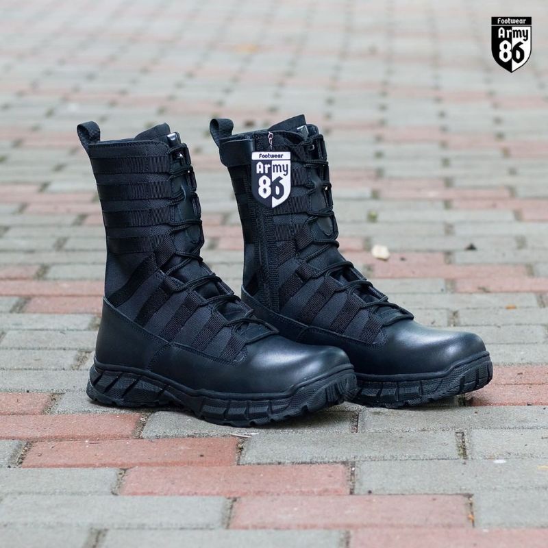 SEPATU PDL ARMY 86 NINJA HATORI WEBA KULIT SAPI ASLI SEPATU PDL DINAS LAPANGAN TNI POLRI SECURITY