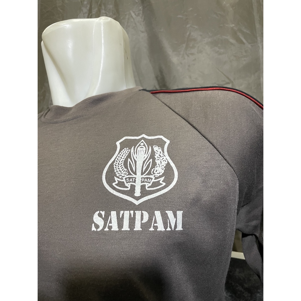 Kaos Raglan Satpam Cokelat| Kaos Satpam | Kaos Security | Kaos Tiping Satpam