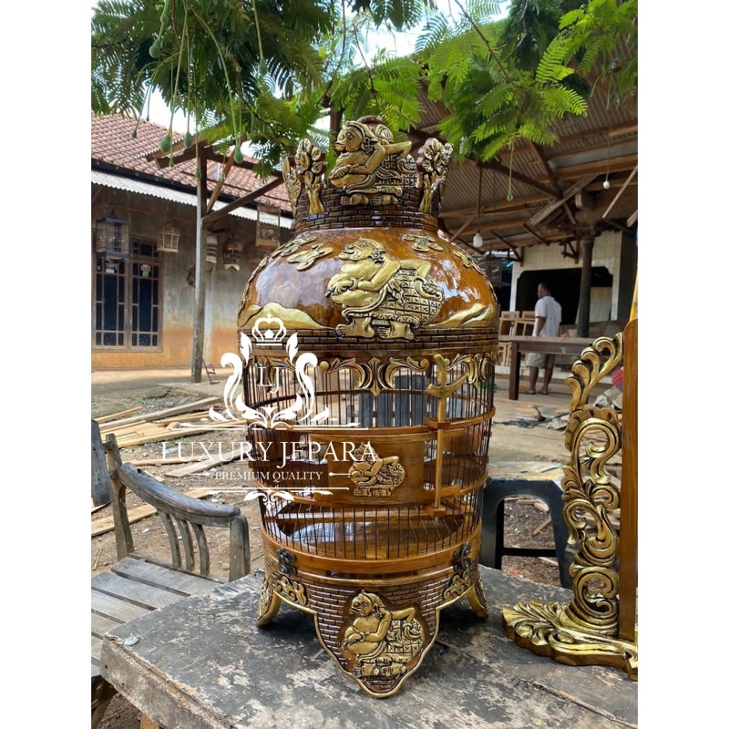 sangkar ukir semar jati jepara