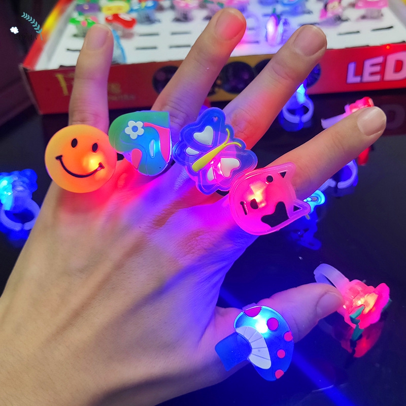 Led Cincin Dengan Lampu LED Motif Kartun Untuk Pesta