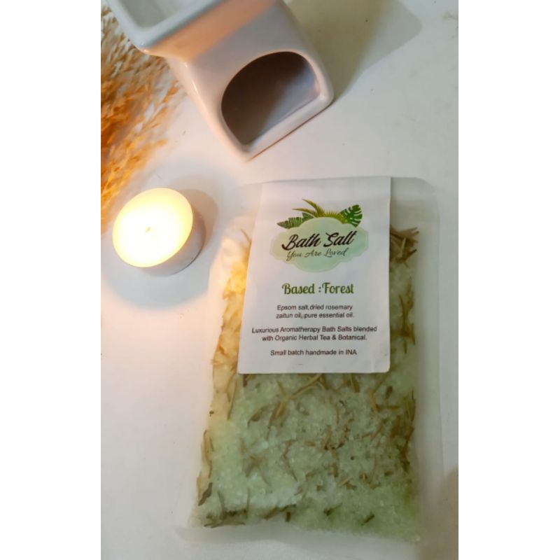 garam mandi epsom bath salt dengan bunga asli aromaterapi