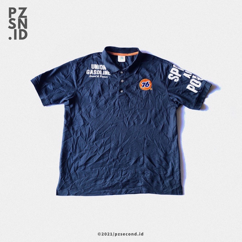 Kaos Polo / Polo Shrit Union 76 Lubricants Second Original