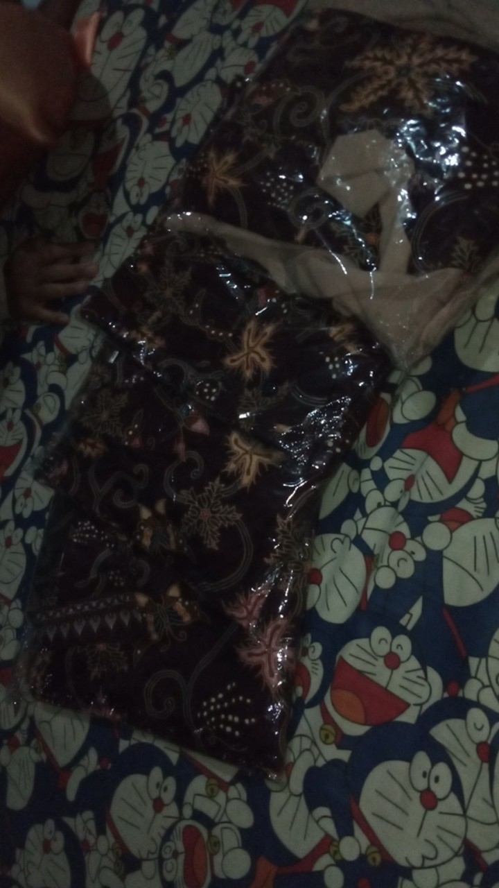 Batik Couple Keluarga Sania Ruffle Ori Ndoro Jowi Dnt Motif Cibulan