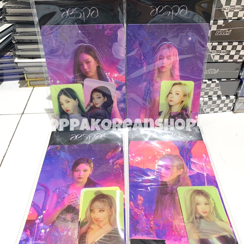[READY] Official AESPA Lenticular Photocard Set Black Mamba