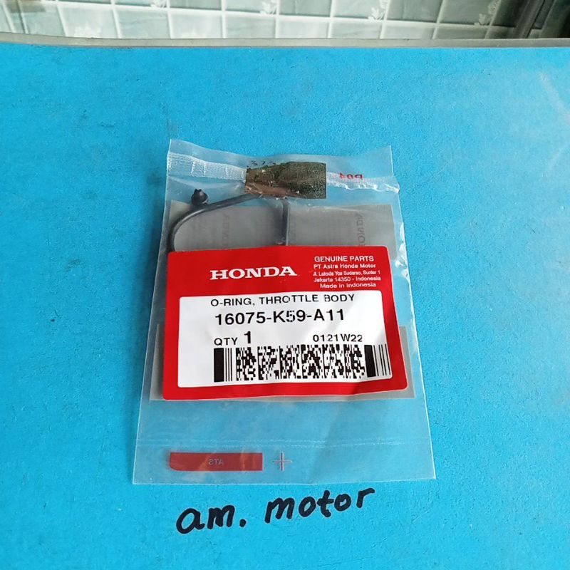 seal,oring TB throttle body K59, Vario 150 fi, Honda ori