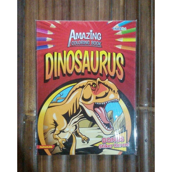 Amazing Coloring Book Dinosaurus - Buku Anak Mewarnai Gambar