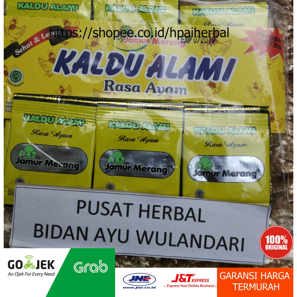 

Kaldu Alami Rasa Ayam non MSG Pengganti Vetsin isi 30 sachet