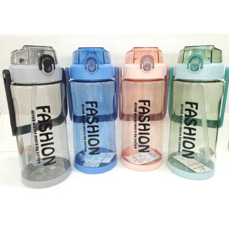 BOTOL MINUM JUMBO 2 LITER SELIYA FASHION BPA FREE - BOTOL MINUM SPORT JUMBO GAGANG SEDOTAN IM-20061