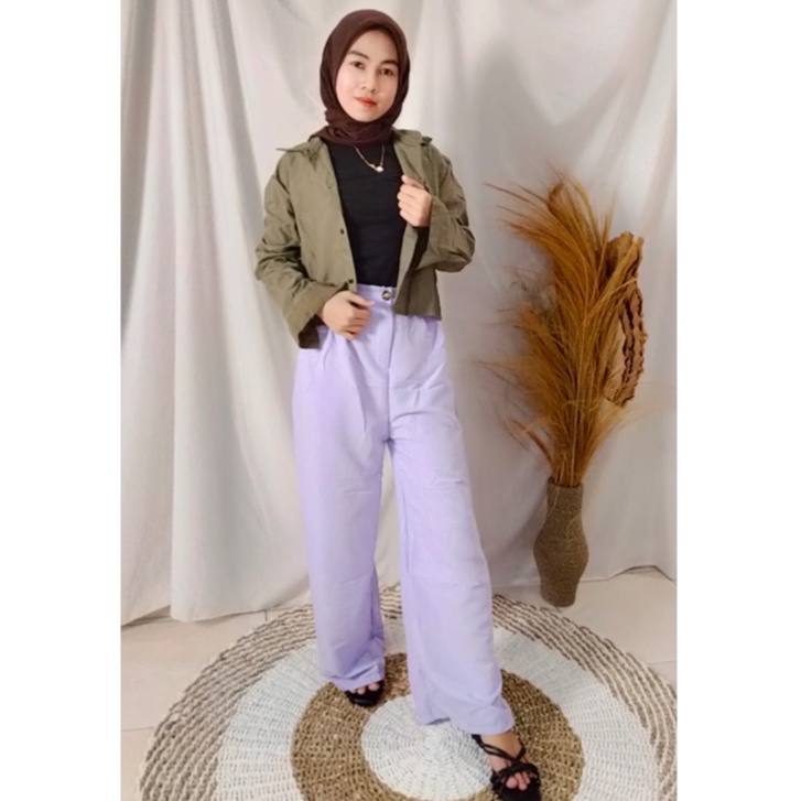 FC - KEMEJA CROP / KEM CROP LENGAN PANJANG / HANIN CROP / KEMEJA CRINKLE / BELFIE CROP/ KEISYA CROP