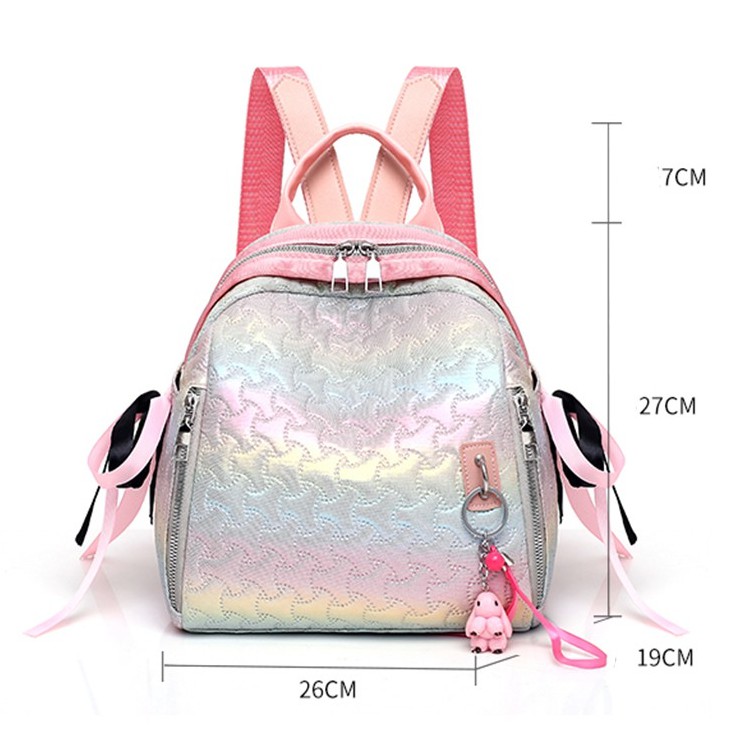 Tas Wanita Fashion Ransel Tas pundak Import tas siswa Trendy Korea Tas Selempang （Dengan liontin）