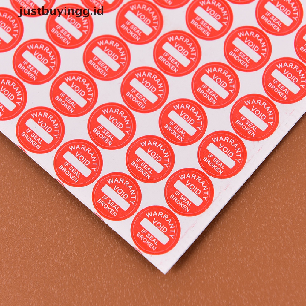 208pcs Stiker Label Universal Garansi Fragile Ukuran 10mm