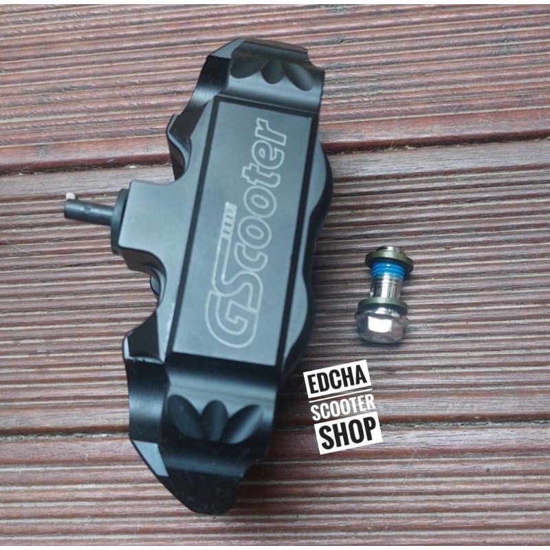 Caliper Rem Radial By GScooter Hitam untuk Vespa PX/Excel/NPX