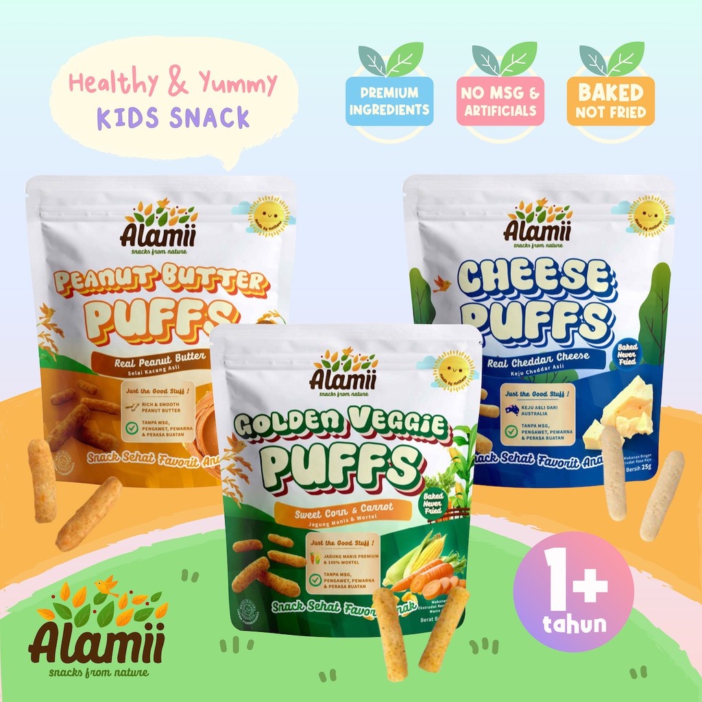 Alamii Puffs  - Snack Bayi Puff Cemilan Bayi Makanan Anak