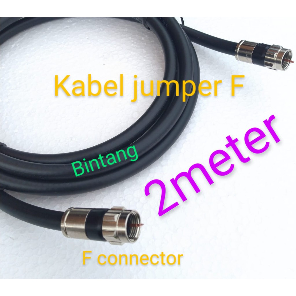 kabel jumper F lnb receiver parabola 2 meter