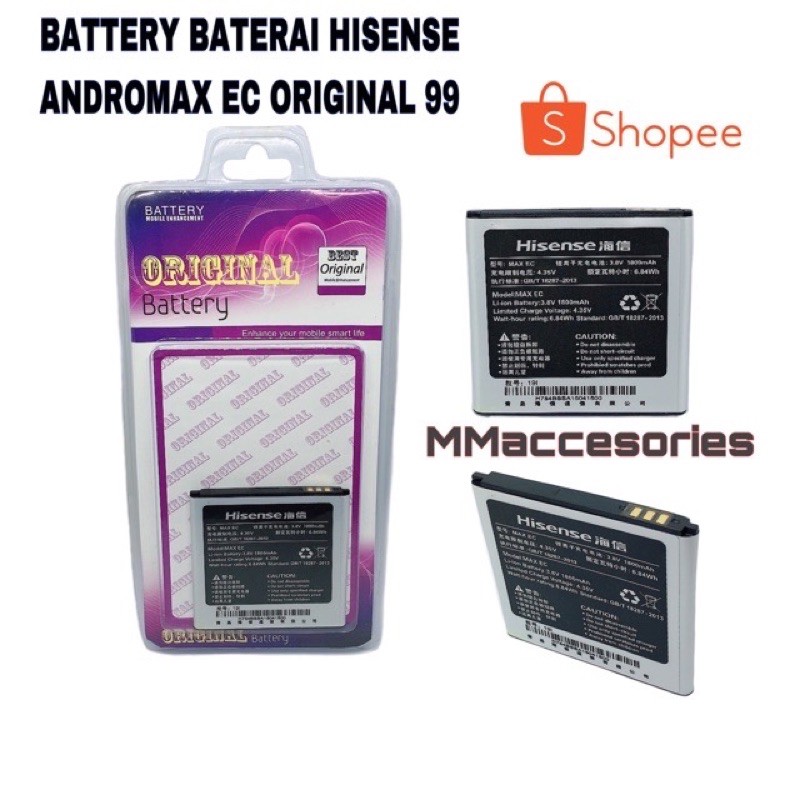 BATTERY BATERAI ANDROMAX EC ORIGINAL 99