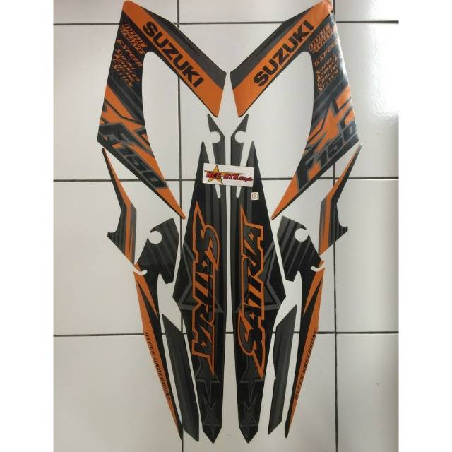 STIKER STRIPING SATRIA F 2014 GOLD