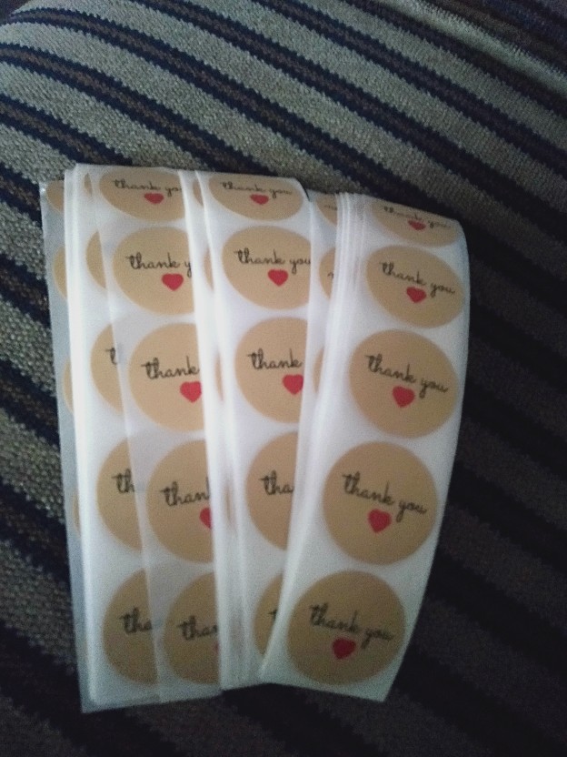 Stiker Sticker Thank You Segel Kemasan Baking Tools Decoration Packaging Kue Seal Sealer Kraft