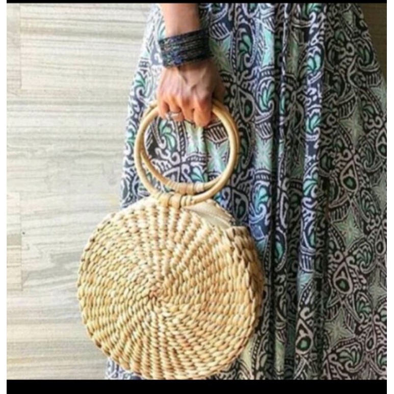 TAS ENCENG GONDOK JINJING / HANDBAG ENCENG GONDOK / TAS ANYAMAN / TAS ENCENG GONDOK