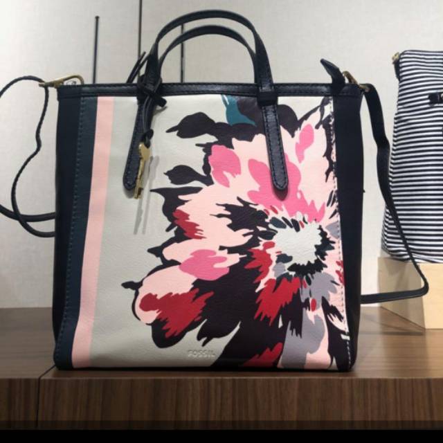 Tas Wanita Fossil Camilla Small Backpack Convertible Floral