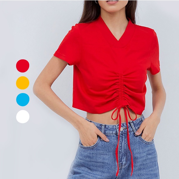 ODIVA Alexa Kaos Crop - 4 Warna