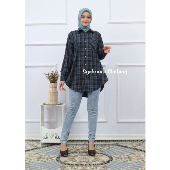 Atasan Kotak Wanita Standar dan Jumbo Size Baju Luaran Oversize