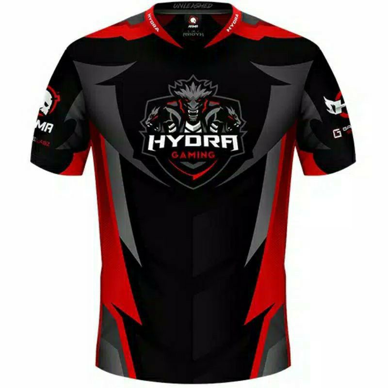 BAJU KAOS GAME GAMING  HYDRA BISA GANTI FF PUBG ML BISA KASIH NICKNAME DAN LOGO GUIL