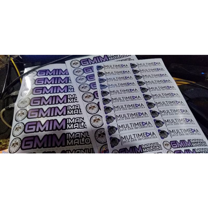 

Cetak Stiker Logo GMIM custom