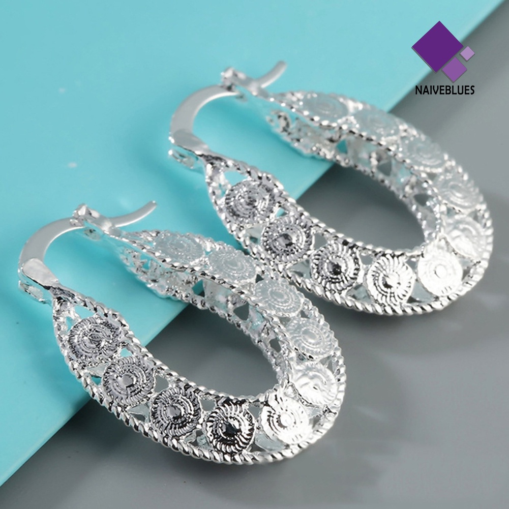 Anting Hoop Model Hollow Untuk Wanita