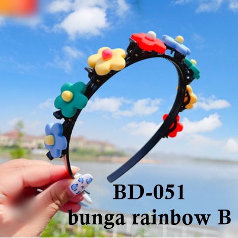 [8Ave] Bando Jepit Bando Kepang Anak / Bando Sirkam Jepit Rambut 2 Lapis Klip Twist