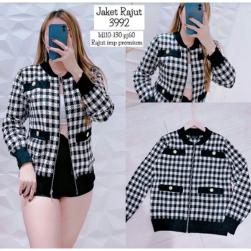 Jaket Rajut tebal Import / premium